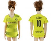 Wholesale Cheap Women's Dortmund #10 M.Gotze Home Soccer Club Jersey