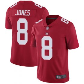 Wholesale Cheap Nike Giants #8 Daniel Jones Red Men\'s Stitched NFL Limited Inverted Legend Jersey