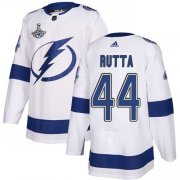 Cheap Adidas Lightning #44 Jan Rutta White Road Authentic 2020 Stanley Cup Champions Stitched NHL Jersey