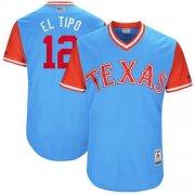 Wholesale Cheap Rangers #12 Rougned Odor Light Blue "El Tipo" Players Weekend Authentic Stitched MLB Jersey