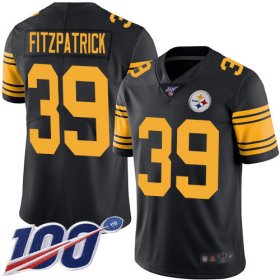 Wholesale Cheap Nike Steelers #39 Minkah Fitzpatrick Black Men\'s Stitched NFL Limited Rush 100th Season Jersey