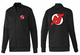 Wholesale Cheap NHL New Jersey Devils Zip Jackets Black-1