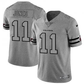 Wholesale Cheap Atlanta Falcons #11 Julio Jones Men\'s Nike Gray Gridiron II Vapor Untouchable Limited NFL Jersey