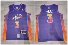 Cheap Suns 3 Bradley Beal Purple Nike 2023-24 City Edition Swingman Jersey