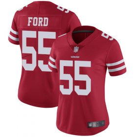 Wholesale Cheap Nike 49ers #55 Dee Ford Red Team Color Women\'s Stitched NFL Vapor Untouchable Limited Jersey