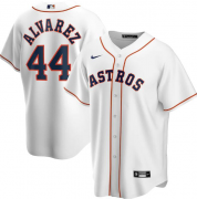 Wholesale Cheap Men's Houston Astros White #44 Yordan Alvarez Cool Base Stitched MLB Jersey