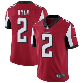 Wholesale Cheap Nike Falcons #2 Matt Ryan Red Team Color Men\'s Stitched NFL Vapor Untouchable Limited Jersey