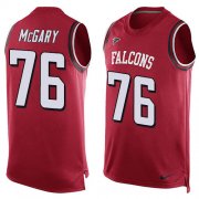 Wholesale Cheap Nike Falcons #76 Kaleb McGary Red Team Color Men's Stitched NFL Limited Tank Top Jersey