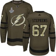 Cheap Adidas Lightning #67 Mitchell Stephens Green Salute to Service Youth 2020 Stanley Cup Champions Stitched NHL Jersey