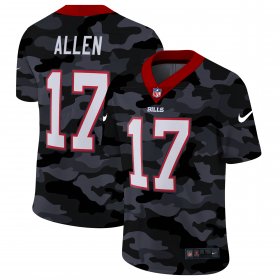 Cheap Buffalo Bills #17 Josh Allen Men\'s Nike 2020 Black CAMO Vapor Untouchable Limited Stitched NFL Jersey
