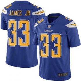 Wholesale Cheap Nike Chargers #33 Derwin James Jr Electric Blue Men\'s Stitched NFL Limited Rush Jersey