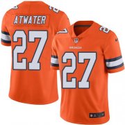Wholesale Cheap Nike Broncos #27 Steve Atwater Orange Youth Stitched NFL Limited Rush Jersey