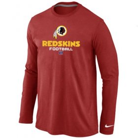 Wholesale Cheap Nike Washington Redskins Critical Victory Long Sleeve T-Shirt Red