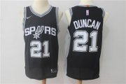 Wholesale Cheap Men's San Antonio Spurs #21 Tim Duncan Black 2017-2018 Nike Swingman Stitched NBA Jersey