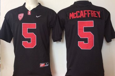 Wholesale Cheap Stanford Cardinal 5 Christian McCaffrey Black College Football Jersey