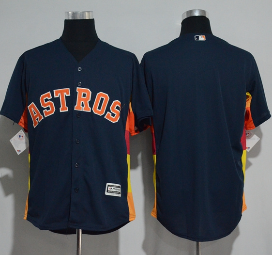 Wholesale Cheap Astros Blank Navy Blue New Cool Base Stitched MLB Jersey