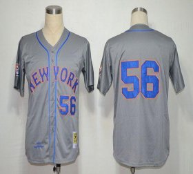 Wholesale Cheap Mitchell And Ness 1965 Mets #56 Tug McGraw Grey Stitched MLB Jersey