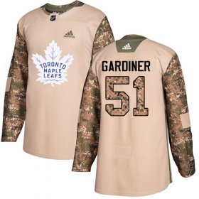 Wholesale Cheap Adidas Maple Leafs #51 Jake Gardiner Camo Authentic 2017 Veterans Day Stitched NHL Jersey