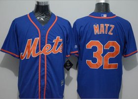 Wholesale Cheap Mets #32 Steven Matz Blue New Cool Base Alternate Home Stitched MLB Jersey