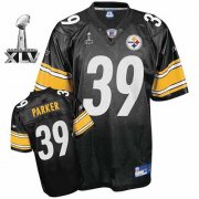 Wholesale Cheap Steelers #39 Willie Parker Black Super Bowl XLV Stitched NFL Jersey