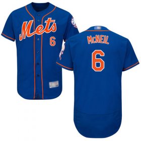 Wholesale Cheap Mets #6 Jeff McNeil Blue Flexbase Authentic Collection Stitched MLB Jersey