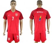 Wholesale Cheap USA #7 Beasley Red Rainbow Soccer Country Jersey