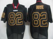 Wholesale Cheap Chiefs #82 Dwayne Bowe Lights Out Black Stitched NFL Jersey