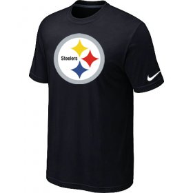 Wholesale Cheap Nike Pittsburgh Steelers Sideline Legend Authentic Logo Dri-FIT NFL T-Shirt Black
