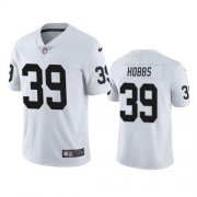 Wholesale Cheap Men's Las Vegas Raiders #39 Nate Hobbs White Vapor Limited Jersey