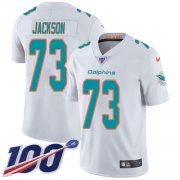 Wholesale Cheap Nike Dolphins #73 Austin Jackson White Youth Stitched NFL 100th Season Vapor Untouchable Limited Jersey