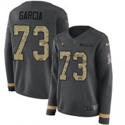 Wholesale Cheap Nike Cardinals #73 Max Garcia Anthracite Salute to Service Women's Stitched NFL Limited Therma Long Sleeve Jersey
