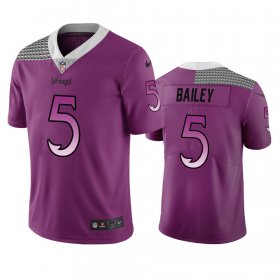 Wholesale Cheap Minnesota Vikings #5 Dan Bailey Purple Vapor Limited City Edition NFL Jersey
