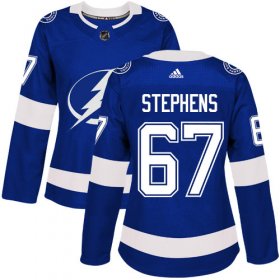 Cheap Adidas Lightning #67 Mitchell Stephens Blue Home Authentic Women\'s Stitched NHL Jersey
