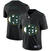 Wholesale Cheap Green Bay Packers #10 Jordan Love Men's Nike Team Logo Dual Overlap Limited NFL Jersey Black