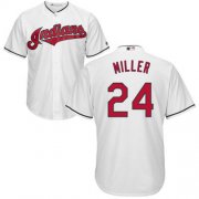 Wholesale Cheap Indians #24 Andrew Miller White Home Stitched Youth MLB Jersey