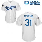 Wholesale Cheap Dodgers #31 Joc Pederson White New Cool Base 2018 World Series Stitched MLB Jersey