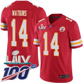Wholesale Cheap Nike Chiefs #14 Sammy Watkins Red Super Bowl LIV 2020 Team Color Youth Stitched NFL 100th Season Vapor Untouchable Limited Jersey