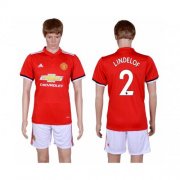 Wholesale Cheap Manchester United #2 Lindelof Red Home Soccer Club Jersey