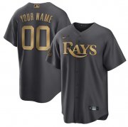 Wholesale Cheap Men's Tampa Bay Rays Active Player Custom Charcoal 2022 All-Star Cool Base Stitched Baseball Jersey