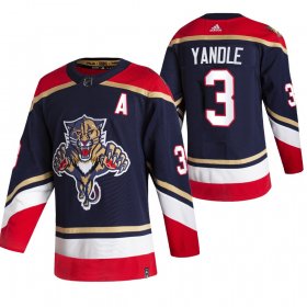 Wholesale Cheap Florida Panthers #3 Keith Yandle Black Men\'s Adidas 2020-21 Reverse Retro Alternate NHL Jersey
