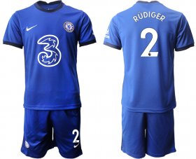 Wholesale Cheap Men 2020-2021 club Chelsea home 2 blue Soccer Jerseys