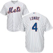 Wholesale Cheap New York Mets #4 Jed Lowrie Cool Base White Stitched MLB Jersey