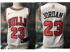 Cheap Chicago Bulls #23 Michael Jordan White Toddlers Jersey