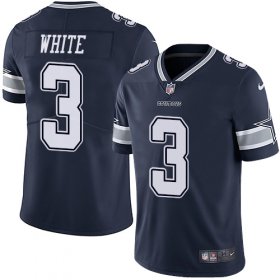 Wholesale Cheap Nike Cowboys #3 Mike White Navy Blue Team Color Men\'s Stitched NFL Vapor Untouchable Limited Jersey