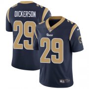 Wholesale Cheap Nike Rams #29 Eric Dickerson Navy Blue Team Color Men's Stitched NFL Vapor Untouchable Limited Jersey
