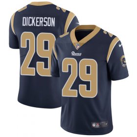 Wholesale Cheap Nike Rams #29 Eric Dickerson Navy Blue Team Color Men\'s Stitched NFL Vapor Untouchable Limited Jersey