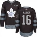 Wholesale Cheap Adidas Maple Leafs #16 Mitchell Marner Black 1917-2017 100th Anniversary Stitched NHL Jersey
