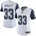 Wholesale Cheap Nike Cowboys #33 Tony Dorsett White Women's Stitched NFL Limited Rush Jersey