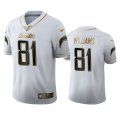Wholesale Cheap Los Angeles Chargers #81 Mike Williams Men's Nike White Golden Edition Vapor Limited NFL 100 Jersey