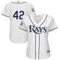 Wholesale Cheap Tampa Bay Rays #42 Majestic Women's 2019 Jackie Robinson Day Official Cool Base Jersey White